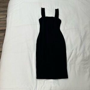Lulus Elegant Black Sleeveless midi Dress